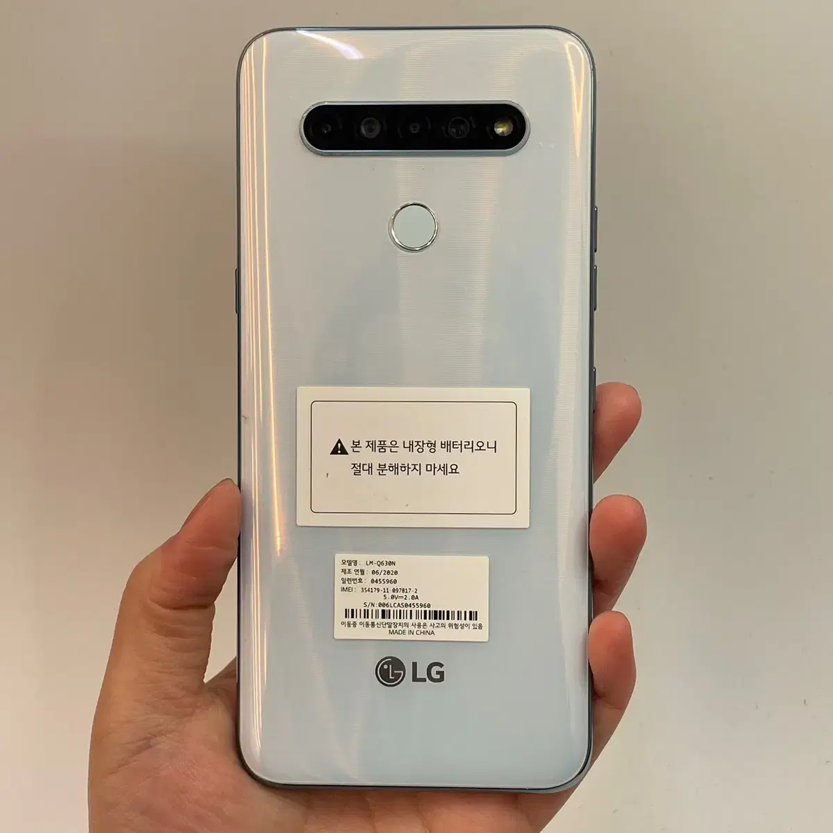 액정/외관깨끗 LG Q61 (Q630) 화이트 64GB 75532